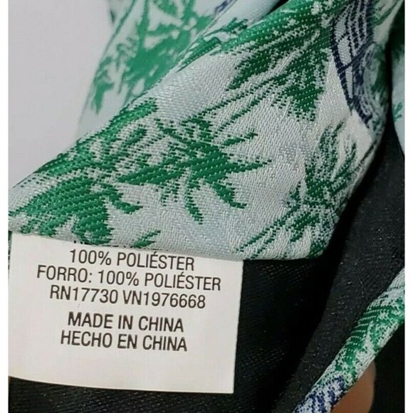 MEN’S Goodfellow & Co Mint Green Palm Tree & Paradise Car Print Necktie Tie - Picture 6 of 7